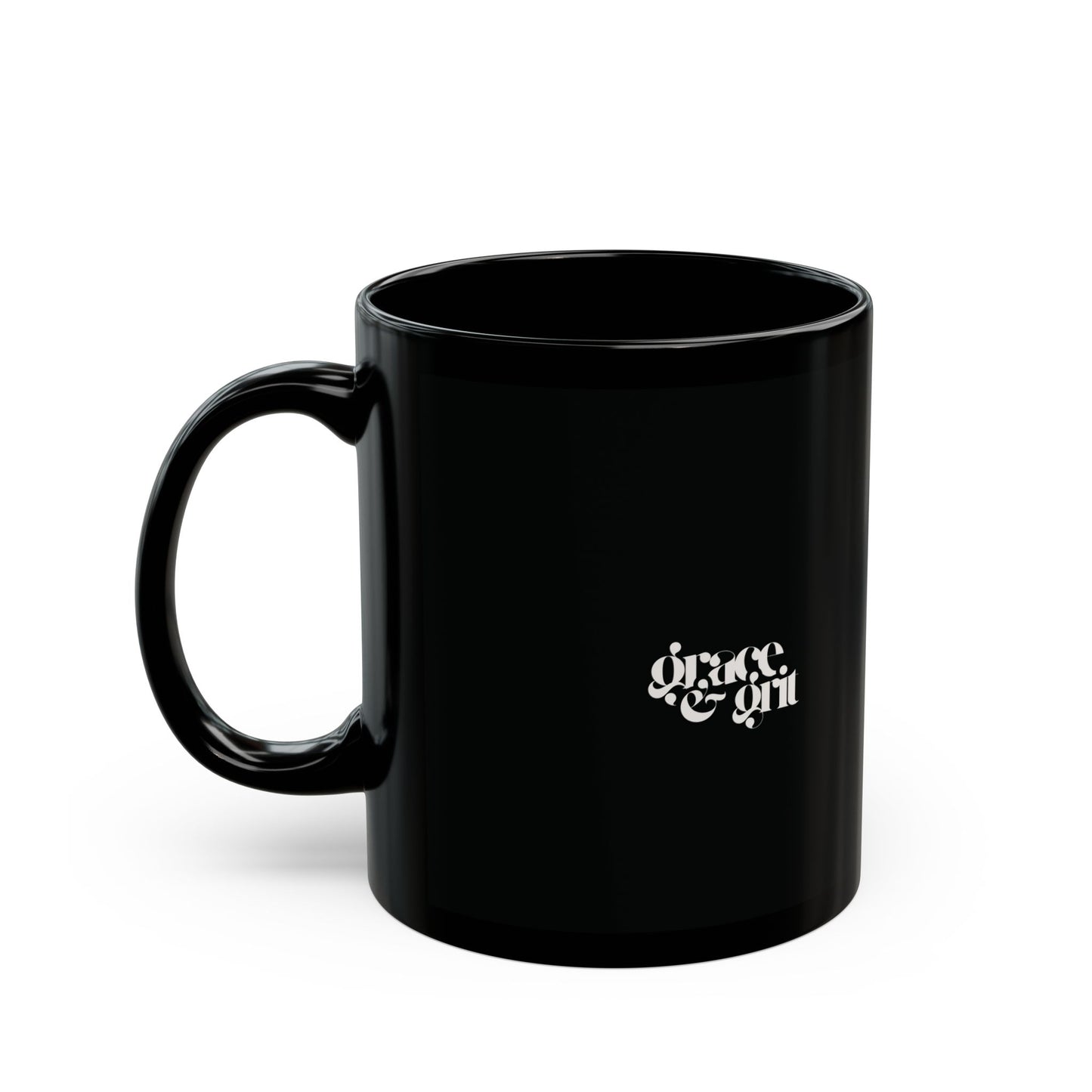Powered by Jesus and Java Black Coffee Mug
